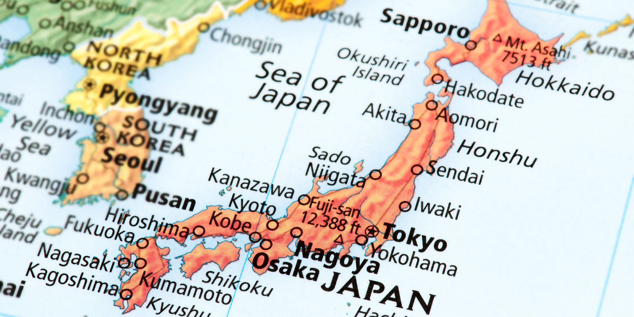mapa de Japón